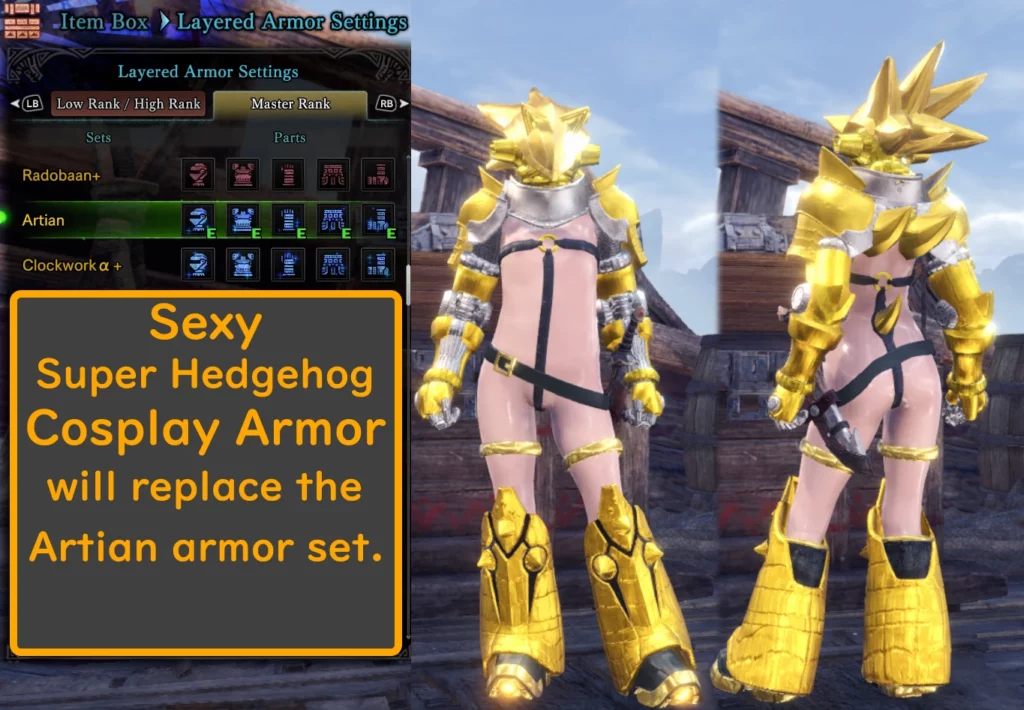 Monster Hunter: World - Sexy Hedgehog Cosplay Armors Mod: A Fun and Flirty Twist