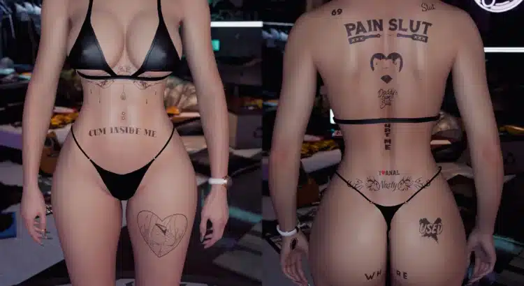 Cyberpunk 2077: Express Yourself with the Kinky Tattoos Mod