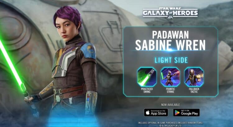 Star Wars: Galaxy of Heroes – Kit Reveal: Padawan Sabine Wren Faire