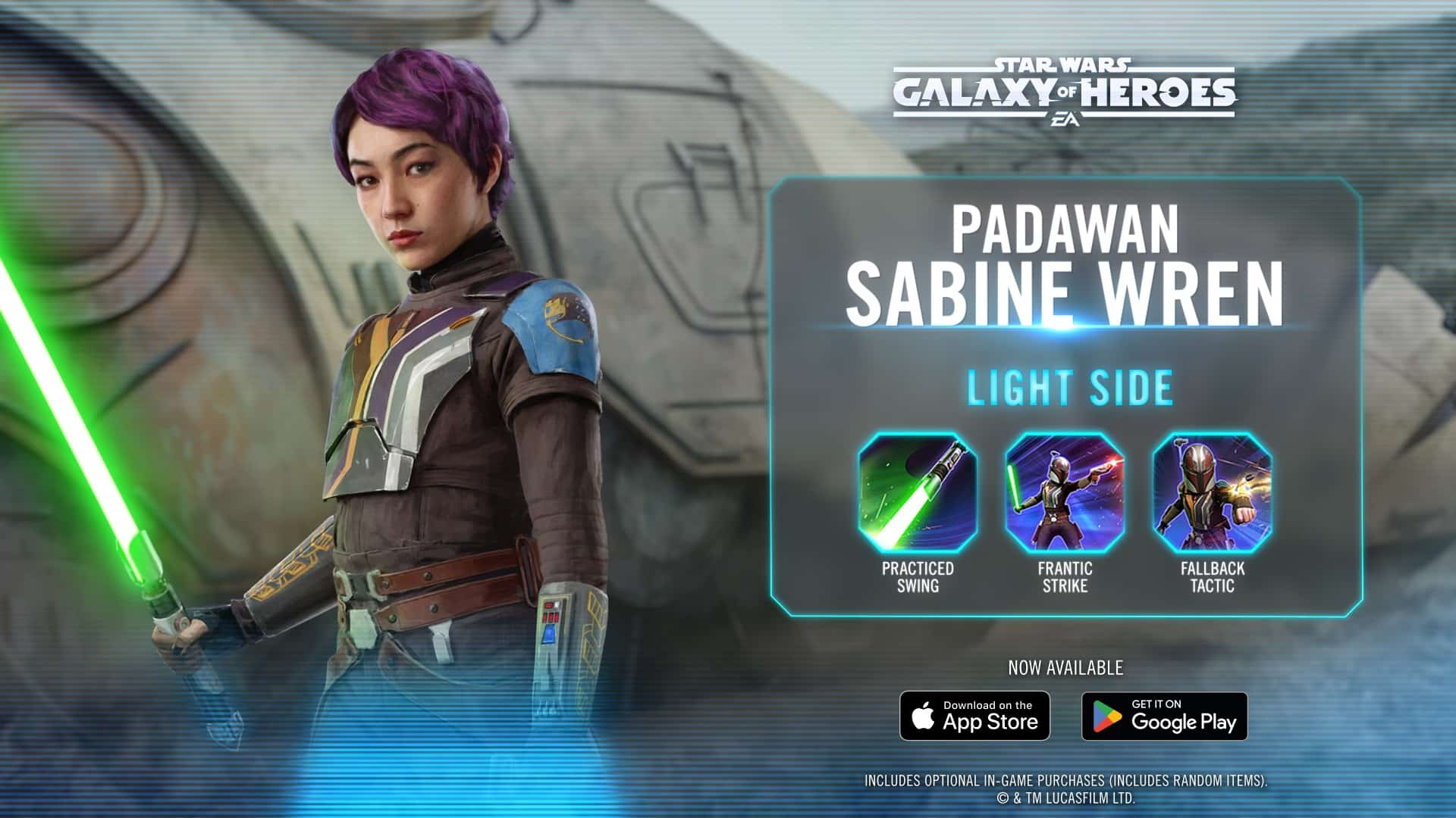 Star Wars: Galaxy of Heroes – Kit Reveal: Padawan Sabine Wren Faire