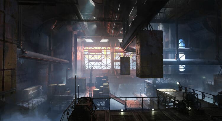 Exploring the Stunning Concept Art of the Coruscant Meat Factory in Star Wars Jedi: Survivor