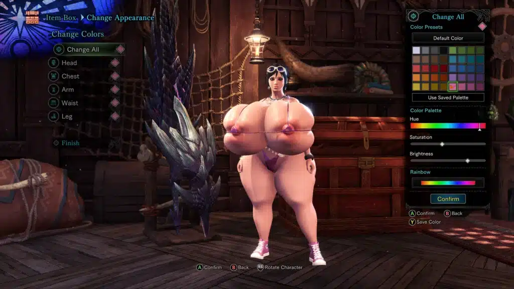 Unleash the Power: Enormous Voluptuous Woman Mod for Monster Hunter: World