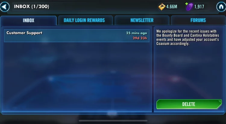 SWGOH: Coaxium from Finalizer LSB - Make Good