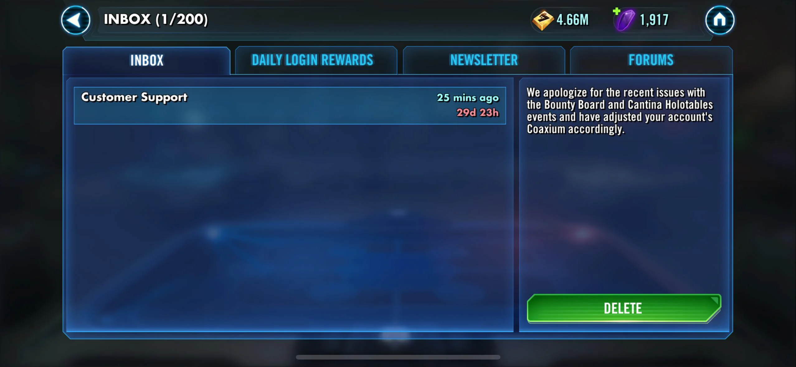 SWGOH: Coaxium from Finalizer LSB - Make Good