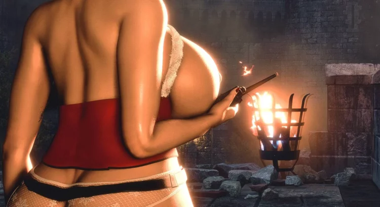 Resident Evil 4 (2023): NSFW Sexy Exposed Christmas Costume for Ada Mod