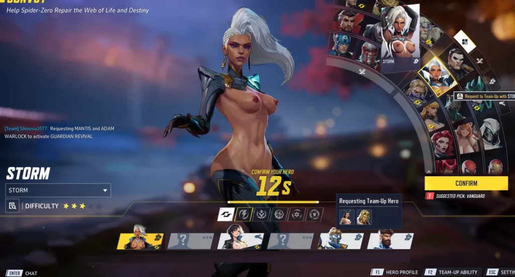 Marvel Rivals Mod: Storm - NSFW UI Elements