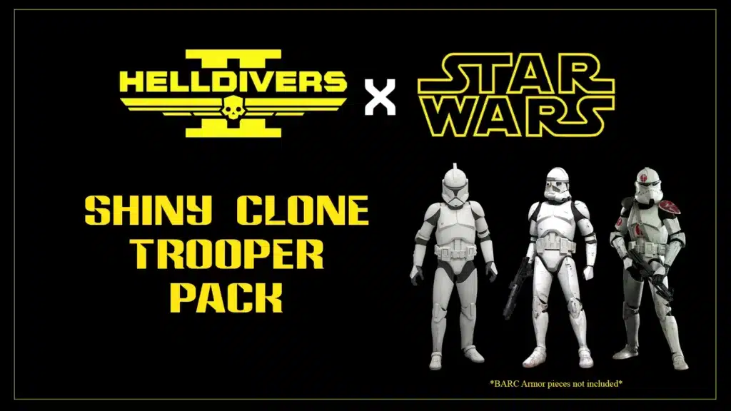 Helldivers 2: Star Wars Shiny Clone Trooper Pack Mod – Galactic Flair for a Tactical Shooter