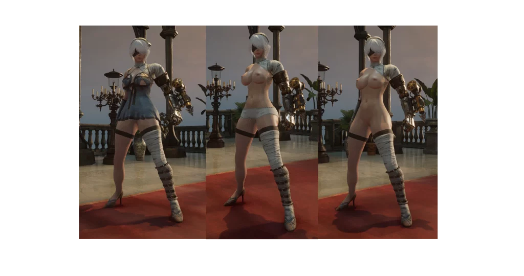 Lies of P Mod: Nude Kaine Costume from Nier Replicant