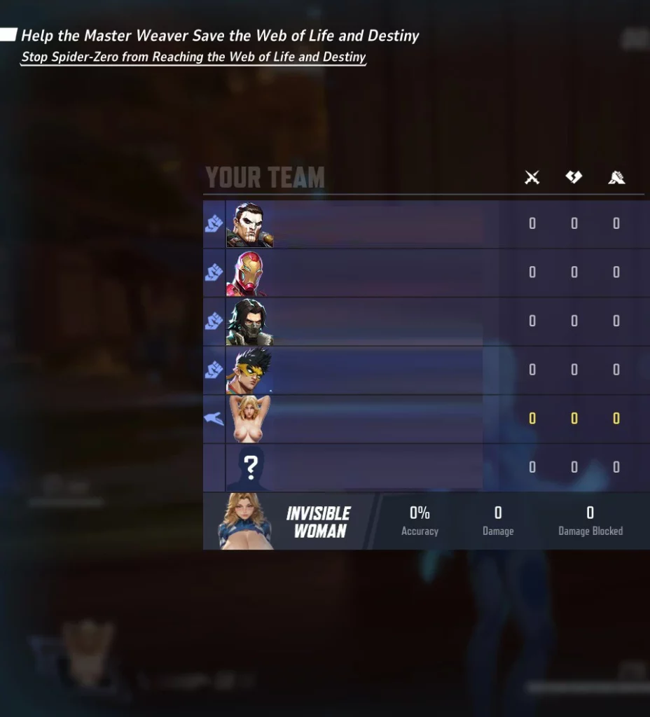 Marvel Rivals Mod: Invisible Woman NSFW UI Elements