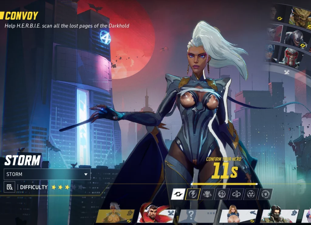 Marvel Rivals Mod: Storm Nude Retexture