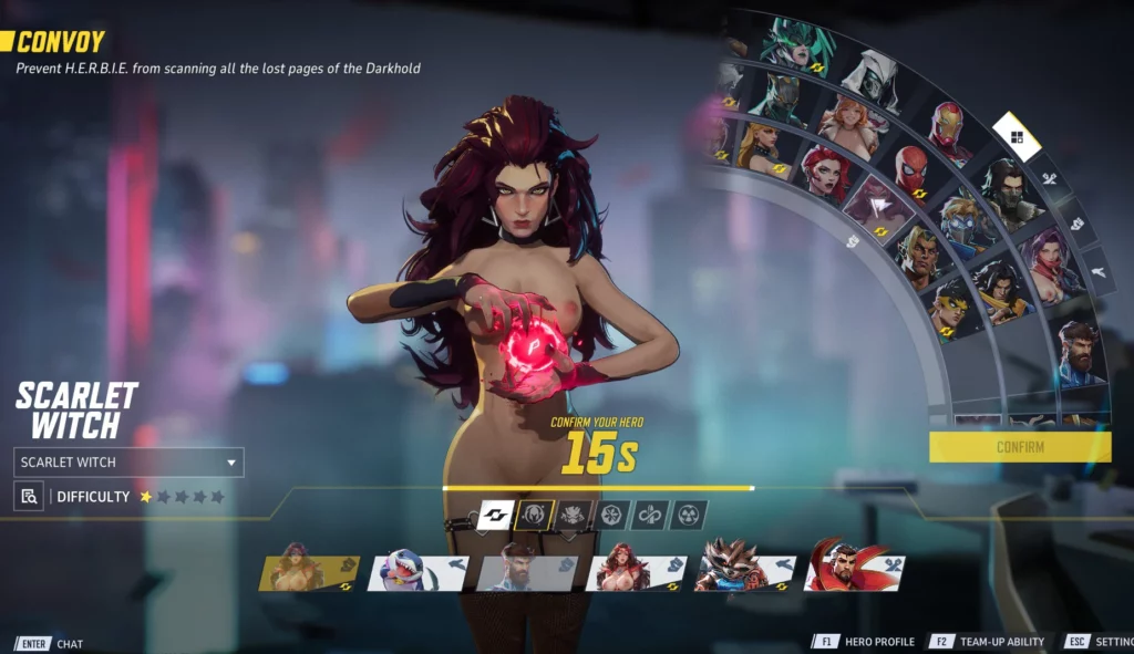 Marvel Rivals Mod: Scarlet Witch – NSFW UI Elements