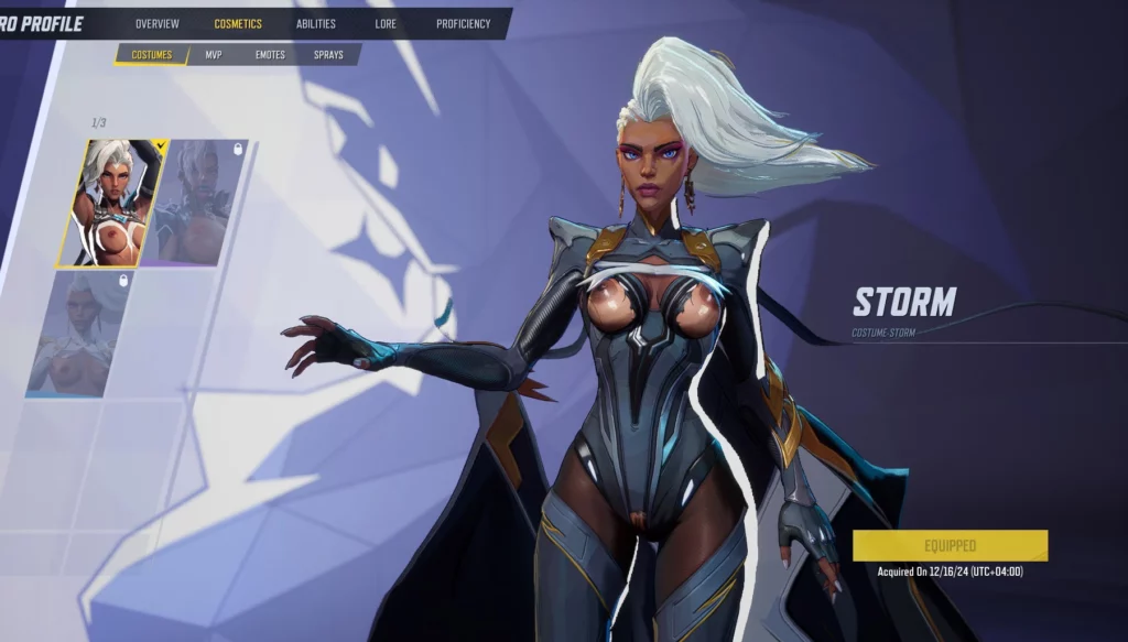 Marvel Rivals Mod: Storm Nude Retexture