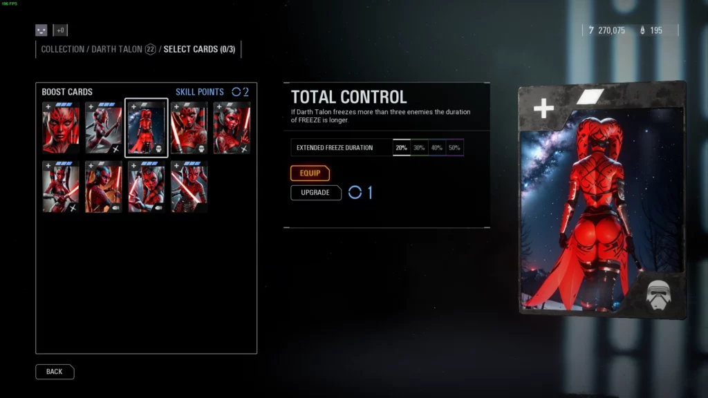 Star Wars: Battlefront II – Darth Talon Star Cards and Portrait Mod: Unleash the Dark Side in Style