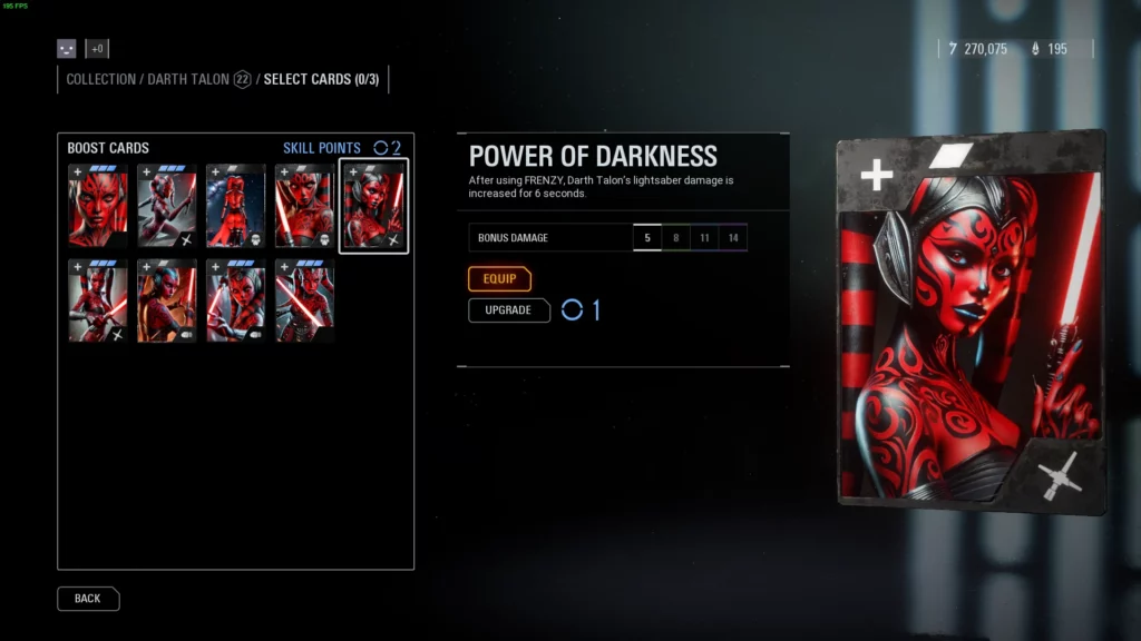 Star Wars: Battlefront II – Darth Talon Star Cards and Portrait Mod: Unleash the Dark Side in Style