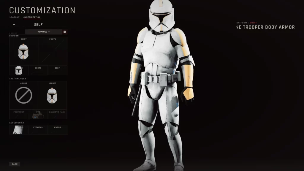 Ready or Not: Black Widow - Star Wars Clone Trooper Pack Phase 1 Mod