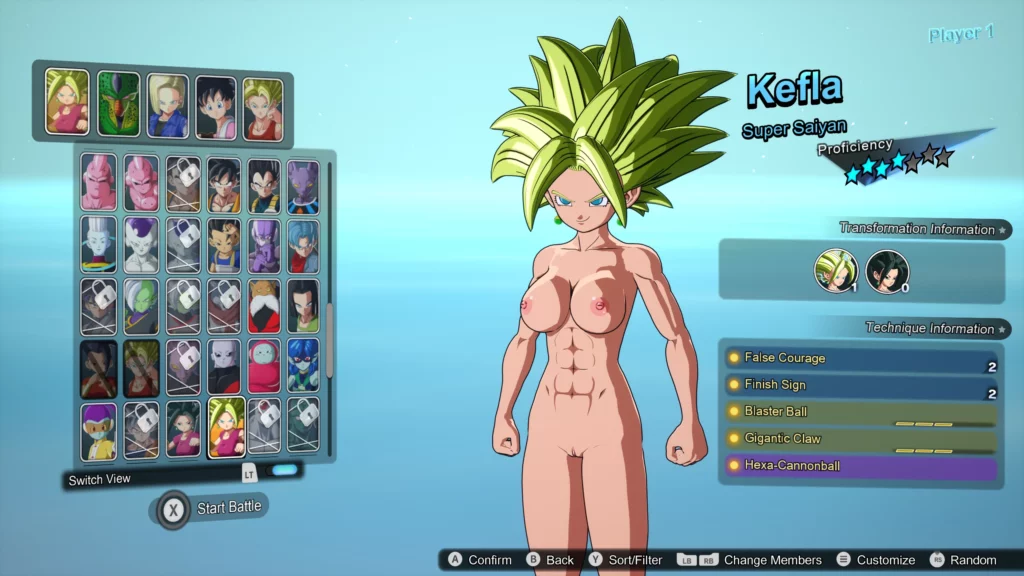 Dragon Ball: Sparking ZERO - Nude Kefla Mod Overview