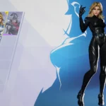 Marvel Rivals Mod: Invisible Woman in a Black Sexy Latex Dress