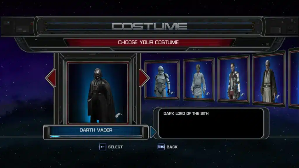 Star Wars: The Force Unleashed – Darth Vader Costume Replacement Mod