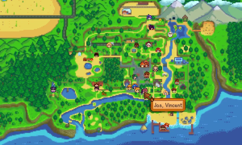 Track NPCs in Stardew Valley with the NPC Map Locations mod! See real-time positioning and use an optional minimap for easy navigation. Download it today!