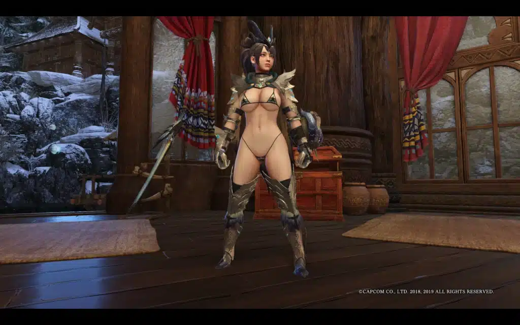 Skimpy Legiana Alpha Bikini Armor Mod for Monster Hunter: World (NSFW)