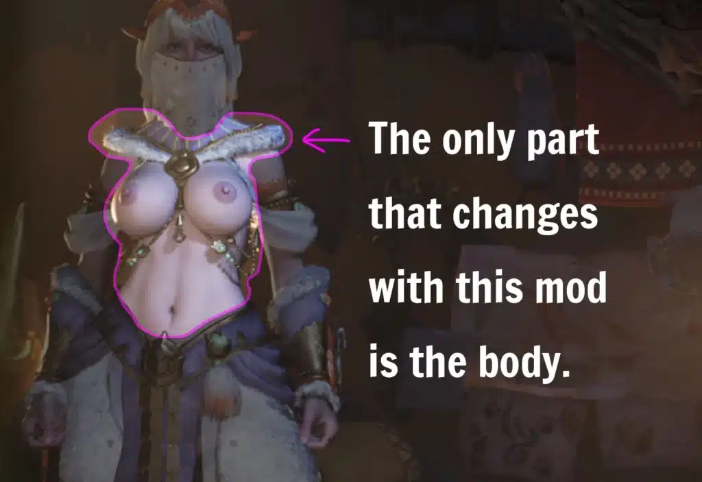 Monster Hunter: World Sukebei Blango NSFW Nude Body Mod Explained