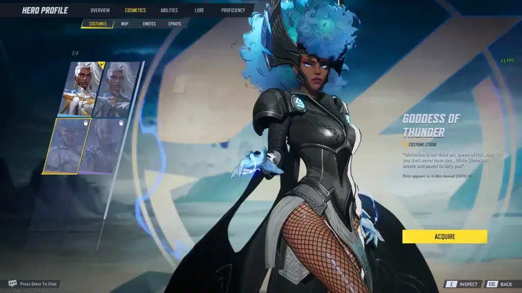 Marvel Rivals – Storm’s Goddess of Thunder Skimpy Mod Brings a Bold New Look