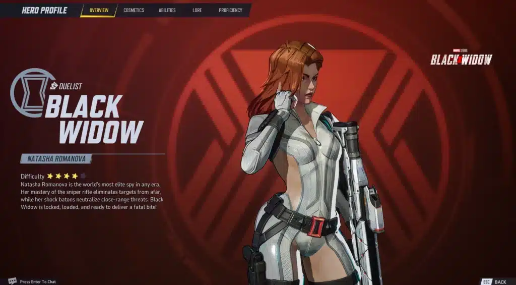 Enhance Black Widow’s style in Marvel Rivals with the Skimpy White Suit mod!