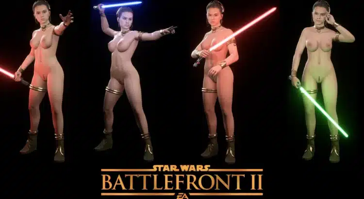 Star Wars Battlefront II Nude Daisy Ridley - Naked Rey Heroes and Villains Mod (NSFW)