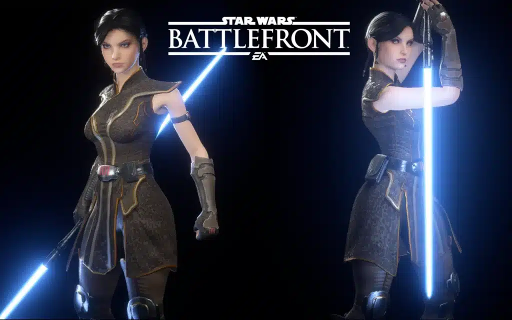 Bring Satele Shan to Star Wars Battlefront II with this stunning mod. Experience the legendary Jedi in action. Download it now!