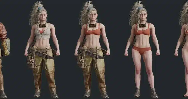 Discover the Nude Gemma mod for Monster Hunter Wild