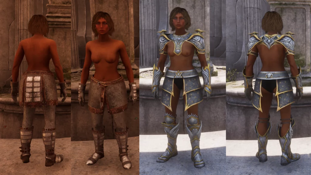Discover the Threads of Debauchery NSFW armor replacer for Oblivion Remastered. A bold, cheeky take on classic fantasy fashion—highly detailed and unapologetic.