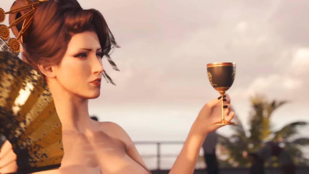 Discover the Madam M Nude Mod for Final Fantasy VII Rebirth. Redefine her Wall Market look with this stunning retexture in high resolution.