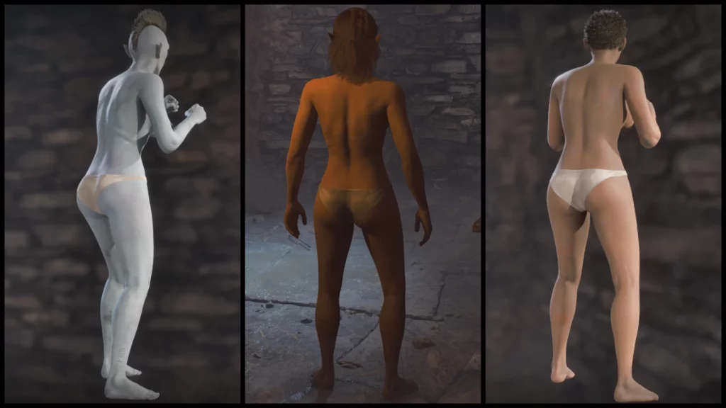Explore the Topless Nude Mod for Oblivion Remastered, featuring big breasts and custom underwear for most races. NSFW mod details, visuals, and download guide.