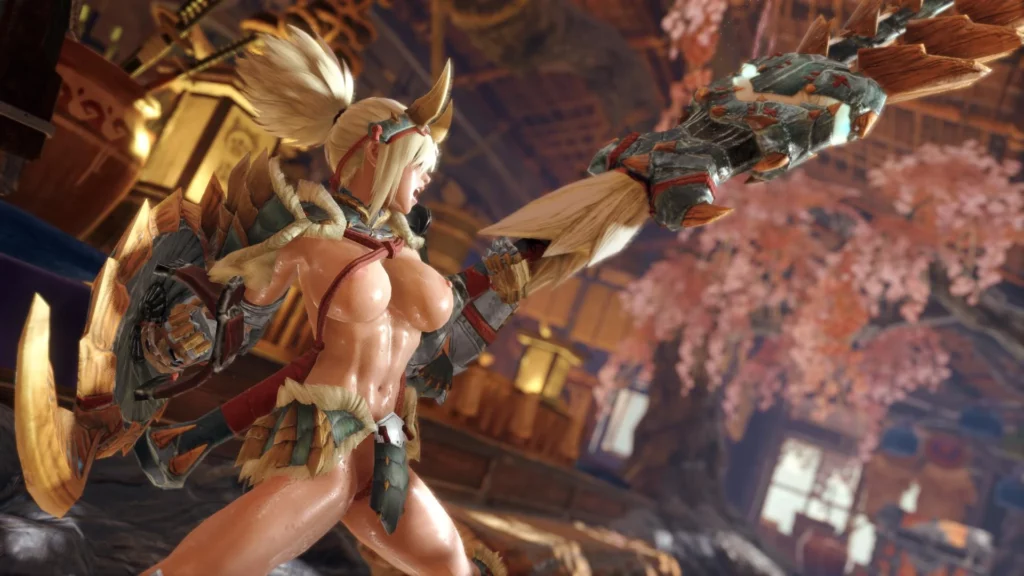 Turn up the heat with the skimpy Zinogre armor replacer mod for Monster Hunter Rise. A stylish, NSFW redesign that blends fashion and fantasy.