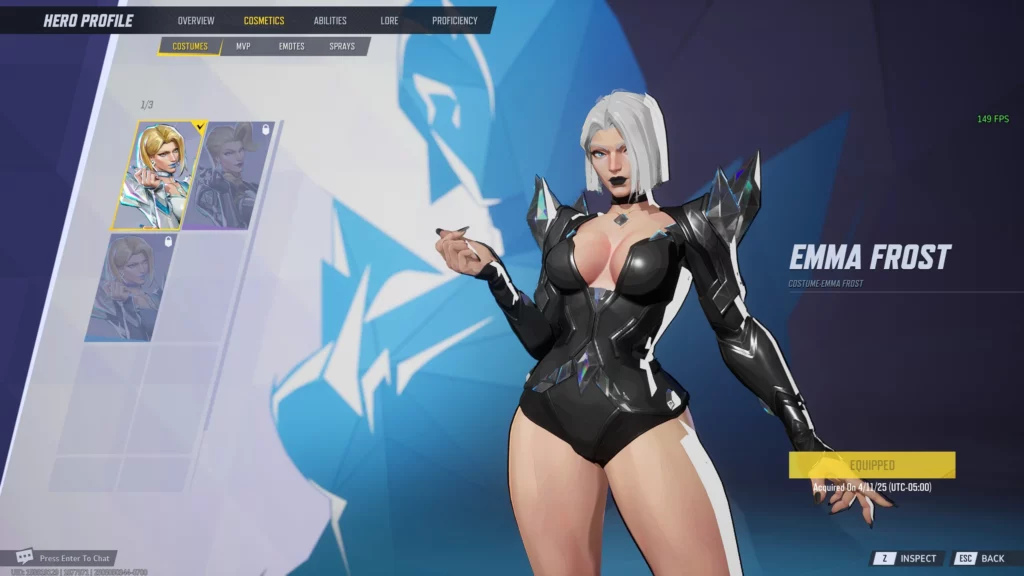 Unleash bold style with the Goth Mommy Emma Frost mod for Marvel Rivals. This NSFW visual overhaul brings high fashion, attitude, and chaos to the arena.