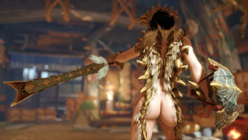Turn up the heat with the skimpy Zinogre armor replacer mod for Monster Hunter Rise. A stylish, NSFW redesign that blends fashion and fantasy.