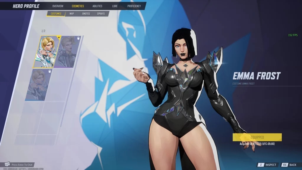 Unleash bold style with the Goth Mommy Emma Frost mod for Marvel Rivals. This NSFW visual overhaul brings high fashion, attitude, and chaos to the arena.