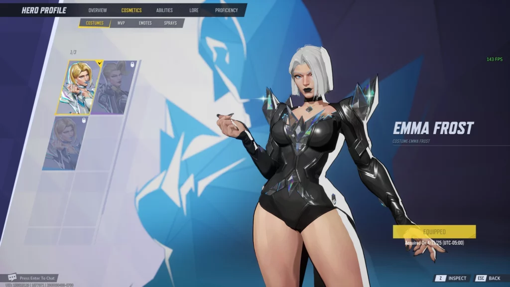 Unleash bold style with the Goth Mommy Emma Frost mod for Marvel Rivals. This NSFW visual overhaul brings high fashion, attitude, and chaos to the arena.