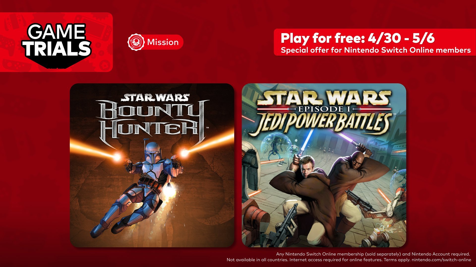Play Star Wars Bounty Hunter and Jedi Power Battles Free on Switch