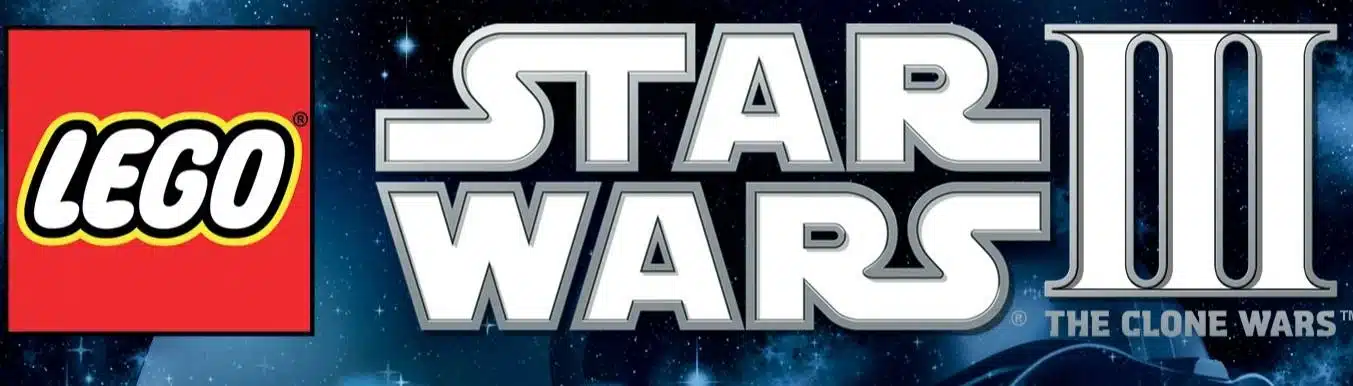 LEGO Star Wars III: The Clone Wars game logo with LEGO and Star Wars branding