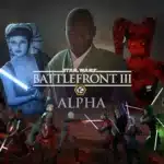 Battlefront III Alpha Mod character lineup featuring Jedi and Sith from Star Wars Legends and canon