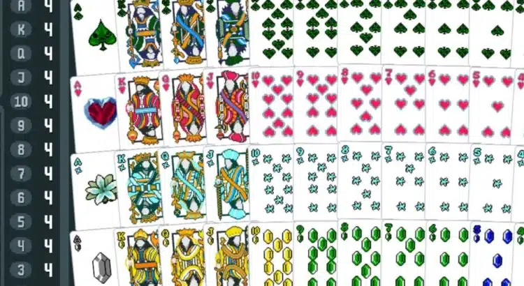 Full Balatro Zelda deck overview showing custom pixel art suits and face cards.