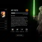 Kit Fisto character profile and ability screen in Star Wars Battlefront II