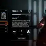 Starkiller character overview in Star Wars Battlefront II mod menu