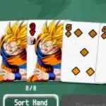 Dragon Ball Z-themed poker cards in Balatro mod