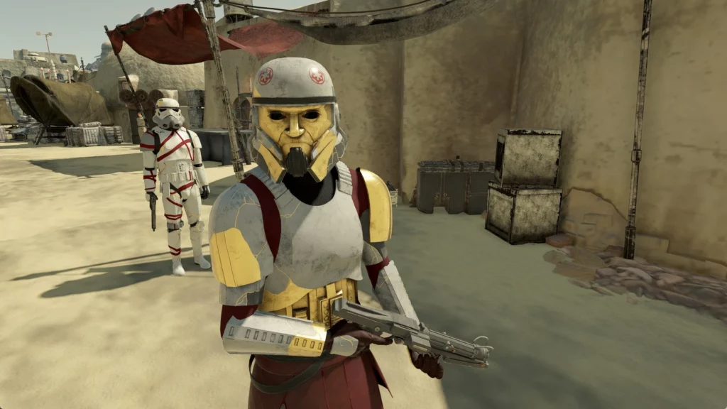Bring Thrawn’s masked enforcer to Starfield with the Captain Enoch mod. Suit up in Star Wars style and rule the galaxy—Bethesda-style.