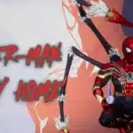 Spiderman No Way Home in Iron Spider suit with mechanical legs in Marvel Rivals mod.