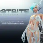 A stunning splash screen showcasing the Frostbite and Permafrost variants of Luna Snow's skin in Marvel Rivals. Designed by Saturn, this mod transforms Luna Snow into a frosty powerhouse with sleek, icy aesthetics.