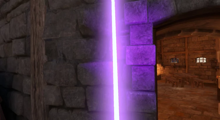 Vibrant Purple Lightsaber from Blade & Sorcery: Nomad - The Old Republic Crystal Expansion