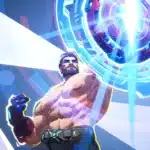 Buff Captain America mod with glowing shield animation in Marvel Rivals